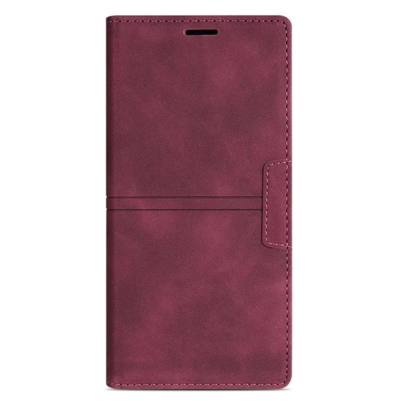 Für iPhone 17 Pro Geldbörse Tasche Magnetverschluss Leder Handyhülle - Weinrot