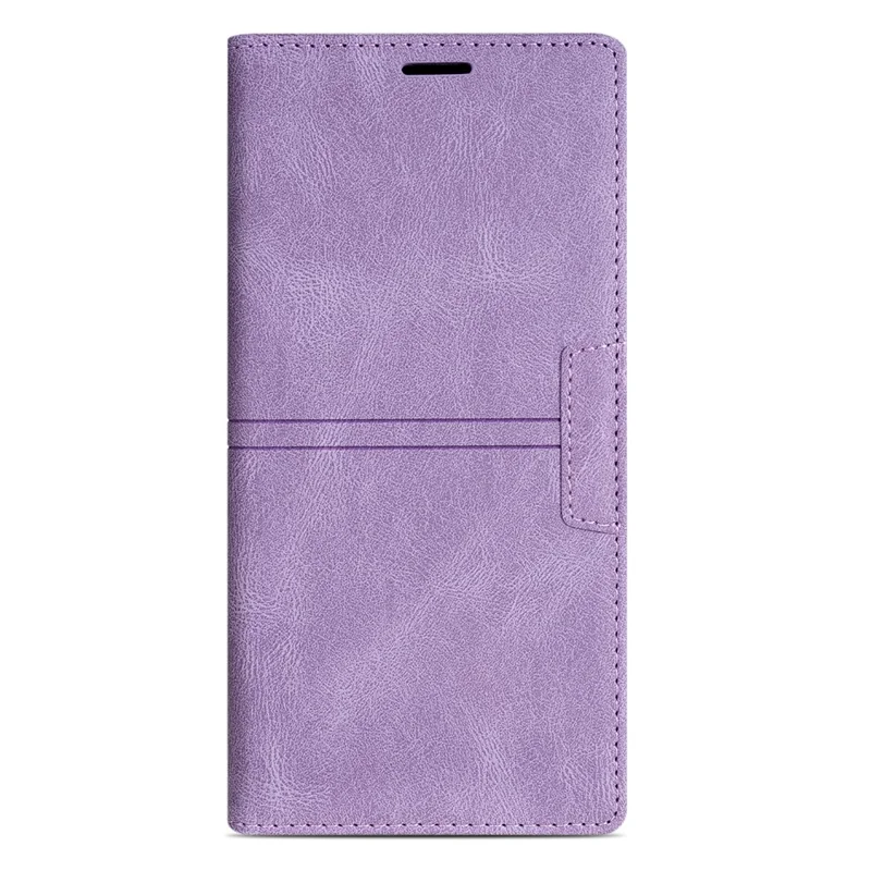 For iPhone 17 Pro Max Wallet Case Magnetic Closing Leather Phone Cover - Purple