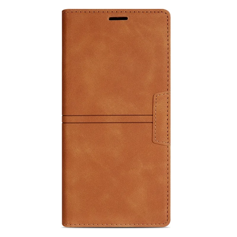 For iPhone 18 Pro Max / 17 Pro Max Wallet Case Magnetic Closing Leather Phone Cover - Brown