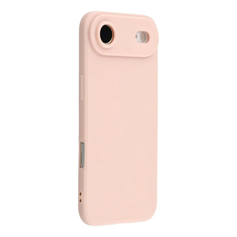 Capa de Ar para iPhone 17 com Recortes Precisos, Borda Reta, TPU à Prova de Choque - Rosa