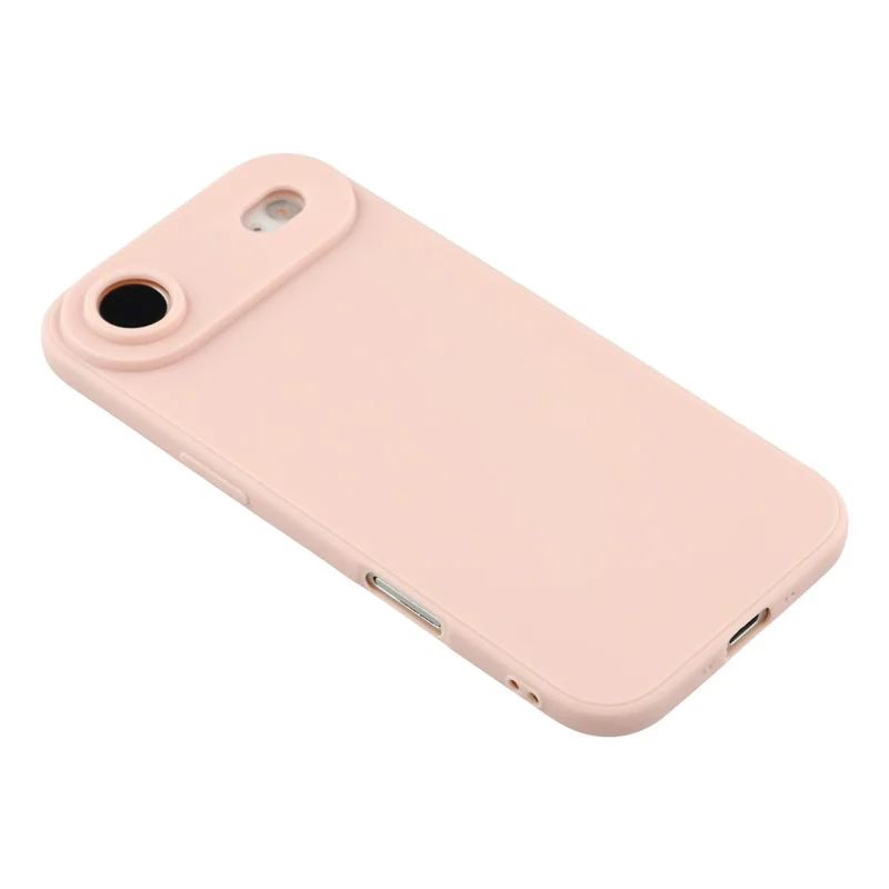 Capa de Ar para iPhone 17 com Recortes Precisos, Borda Reta, TPU à Prova de Choque - Rosa