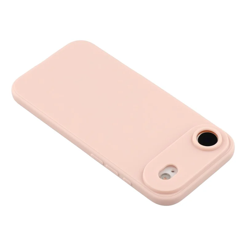 Capa de Ar para iPhone 17 com Recortes Precisos, Borda Reta, TPU à Prova de Choque - Rosa