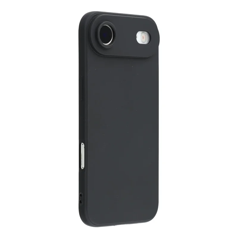 For iPhone 17 Air Case Precise Cutouts Straight Edge TPU Shockproof Phone Cover - Black