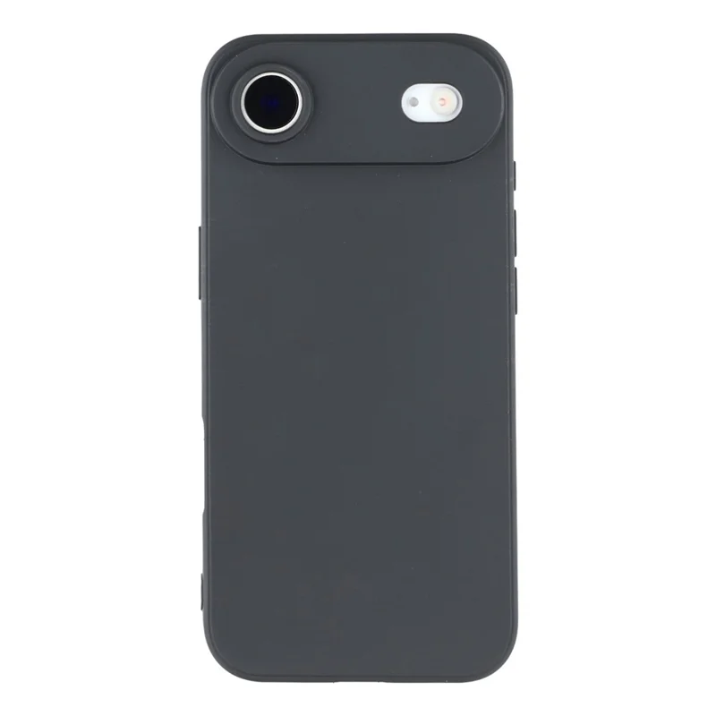 For iPhone 17 Air Case Precise Cutouts Straight Edge TPU Shockproof Phone Cover - Black