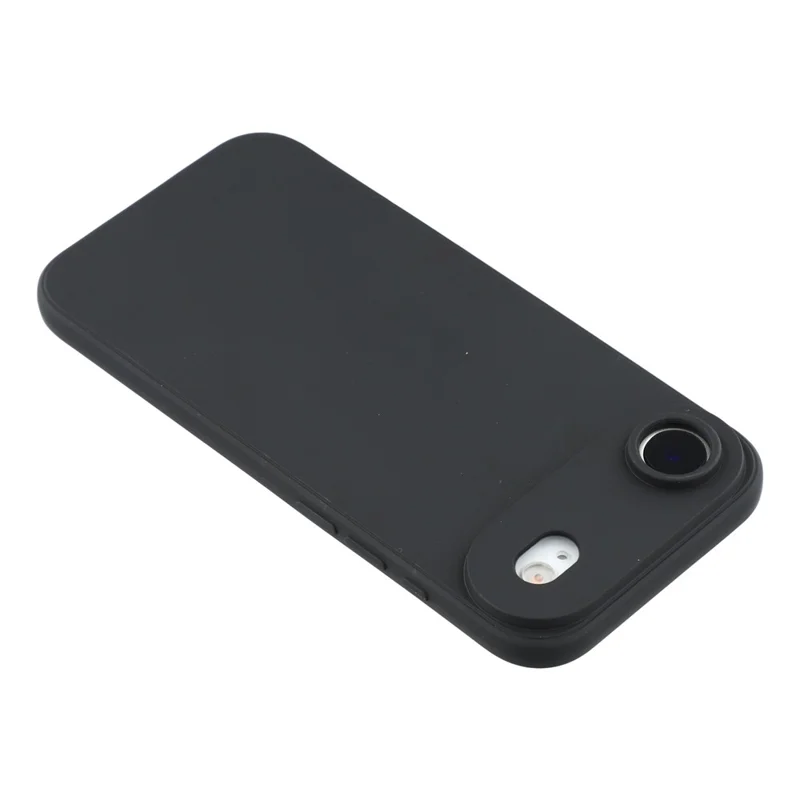 For iPhone 17 Air Case Precise Cutouts Straight Edge TPU Shockproof Phone Cover - Black