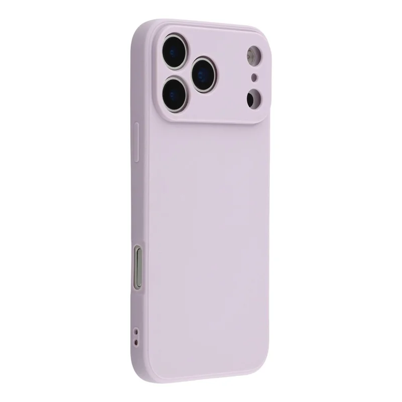 For iPhone 17 Pro Case Precise Cutouts Straight Edge TPU Shockproof Phone Cover - Purple