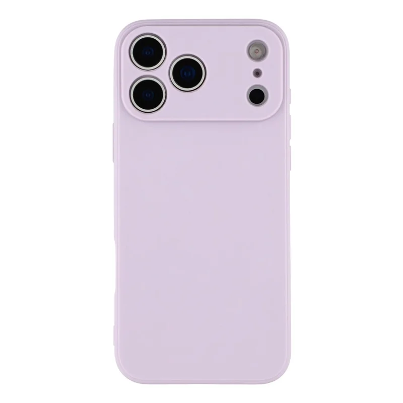 For iPhone 17 Pro Case Precise Cutouts Straight Edge TPU Shockproof Phone Cover - Purple