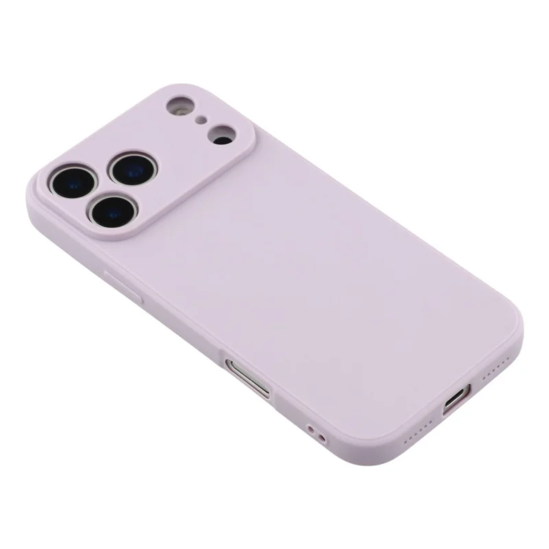 For iPhone 17 Pro Case Precise Cutouts Straight Edge TPU Shockproof Phone Cover - Purple