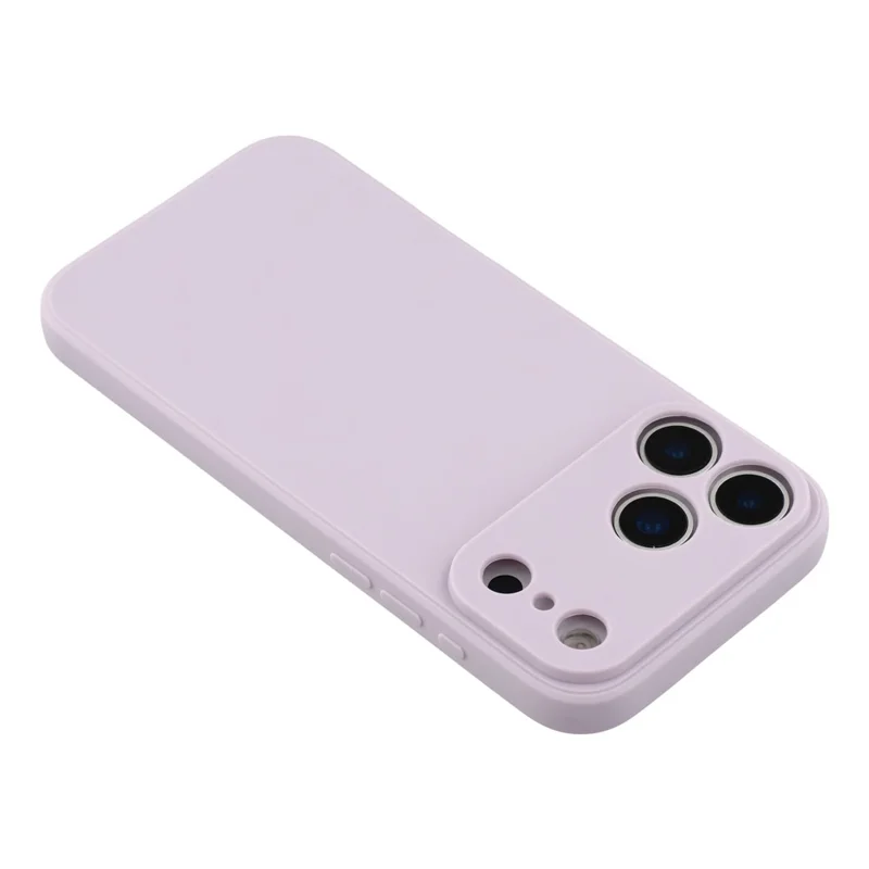 For iPhone 17 Pro Case Precise Cutouts Straight Edge TPU Shockproof Phone Cover - Purple
