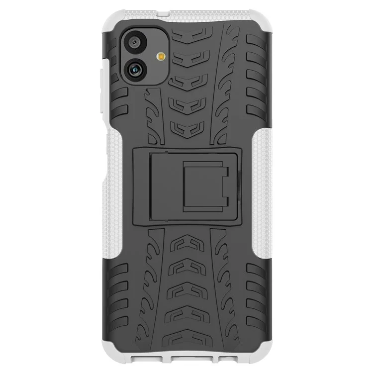 Pour Samsung Galaxy A04 4G (164,4 x 76,3 x 9,1 Mm) / M13 5G pc + Tpu Coire de Téléphone de Thop Dire - Blanche