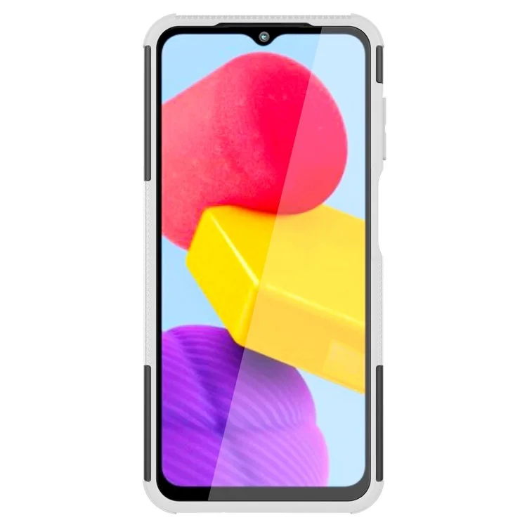 Pour Samsung Galaxy A04 4G (164,4 x 76,3 x 9,1 Mm) / M13 5G pc + Tpu Coire de Téléphone de Thop Dire - Blanche