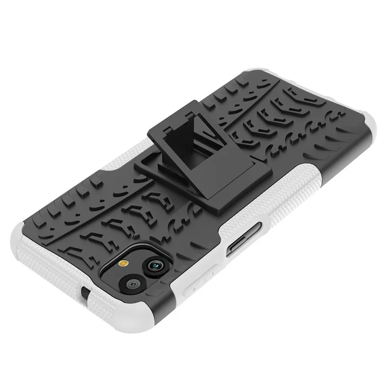 Pour Samsung Galaxy A04 4G (164,4 x 76,3 x 9,1 Mm) / M13 5G pc + Tpu Coire de Téléphone de Thop Dire - Blanche