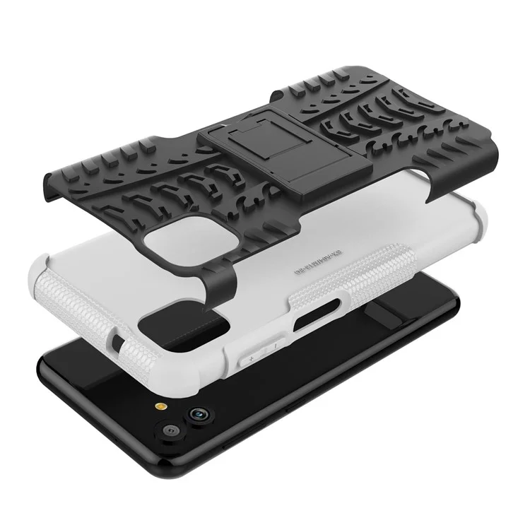 Pour Samsung Galaxy A04 4G (164,4 x 76,3 x 9,1 Mm) / M13 5G pc + Tpu Coire de Téléphone de Thop Dire - Blanche