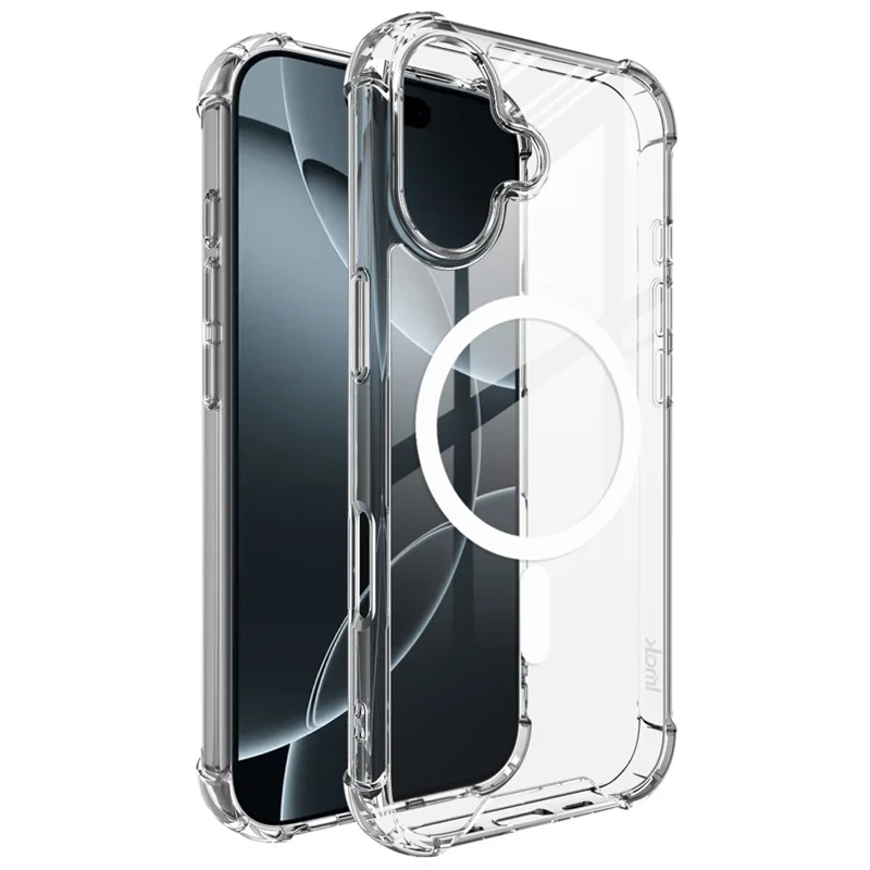 Capa IMAK para iPhone 17 Compatível com MagSafe, Antichoque, PC TPU Transparente