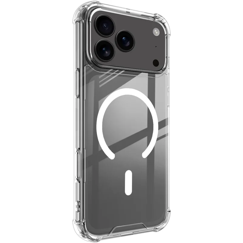 IMAK Per iPhone 17 Pro Cover Compatibile con MagSafe Antiurto PC TPU Cover Trasparente per Cellulare