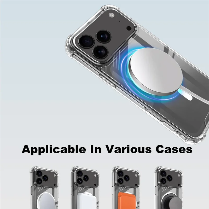 IMAK Per iPhone 17 Pro Cover Compatibile con MagSafe Antiurto PC TPU Cover Trasparente per Cellulare