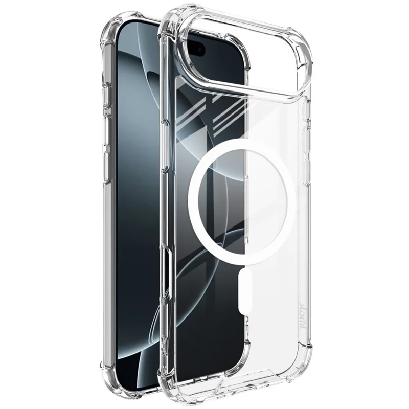 IMAK For iPhone 17 Air Case Compatible with MagSafe Shockproof PC TPU Clear Phone Cover