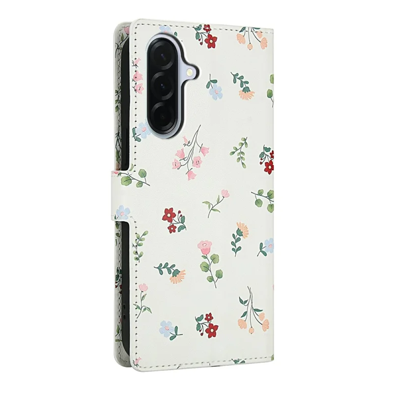 Чехол-кошелек для Samsung Galaxy A16 5G / A16 4G с ромбовидным цветочным дизайном, кожаный чехол-книжка с ремешком - A1