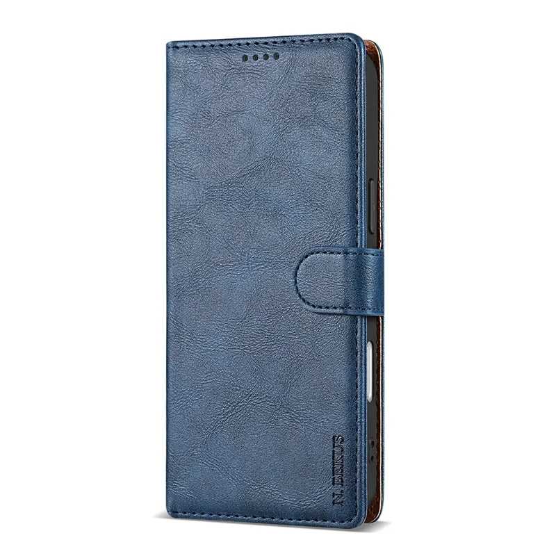 N.BEKUS CSJ-001 Cover a Portafoglio in Pelle PU per iPhone 17 - Blu