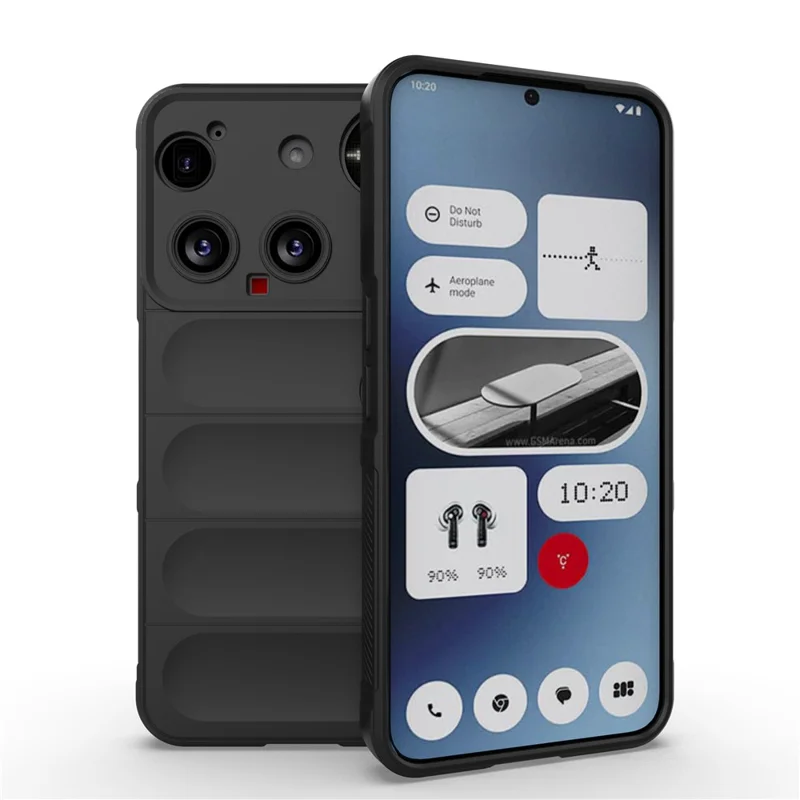 For Nothing Phone (3) 5G Case Anti-Drop Soft TPU Rugged Phone Back Cover - Black