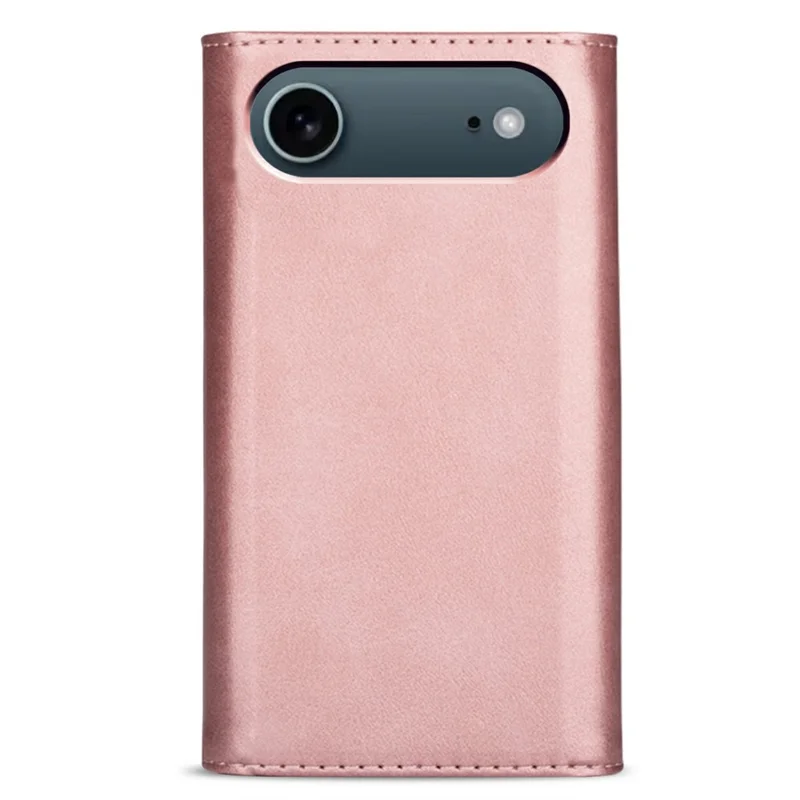 N.BEKUS Per iPhone 17 Custodie Air Cover in Pelle Effetto Soft-Touch con Laccetti - Oro Rosa