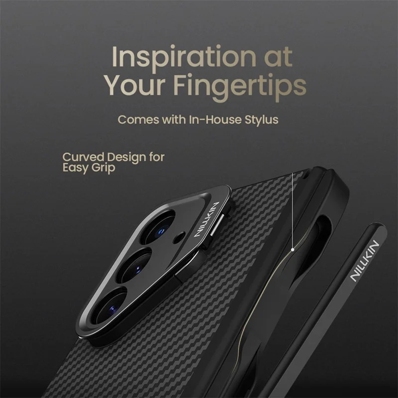 NILLKIN CarboProp For Samsung Galaxy Z Fold7 5G Magnetic Case Kickstand Aramid Fiber Phone Cover Precise Cutout with Stylus Pen
