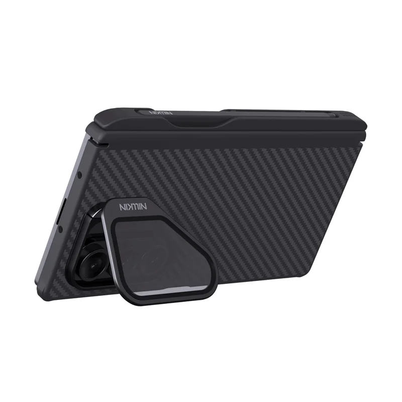 NILLKIN CarboProp For Samsung Galaxy Z Fold7 5G Magnetic Case Clear Black Lens Lid Aramid Fiber Phone Cover with Stylus Pen