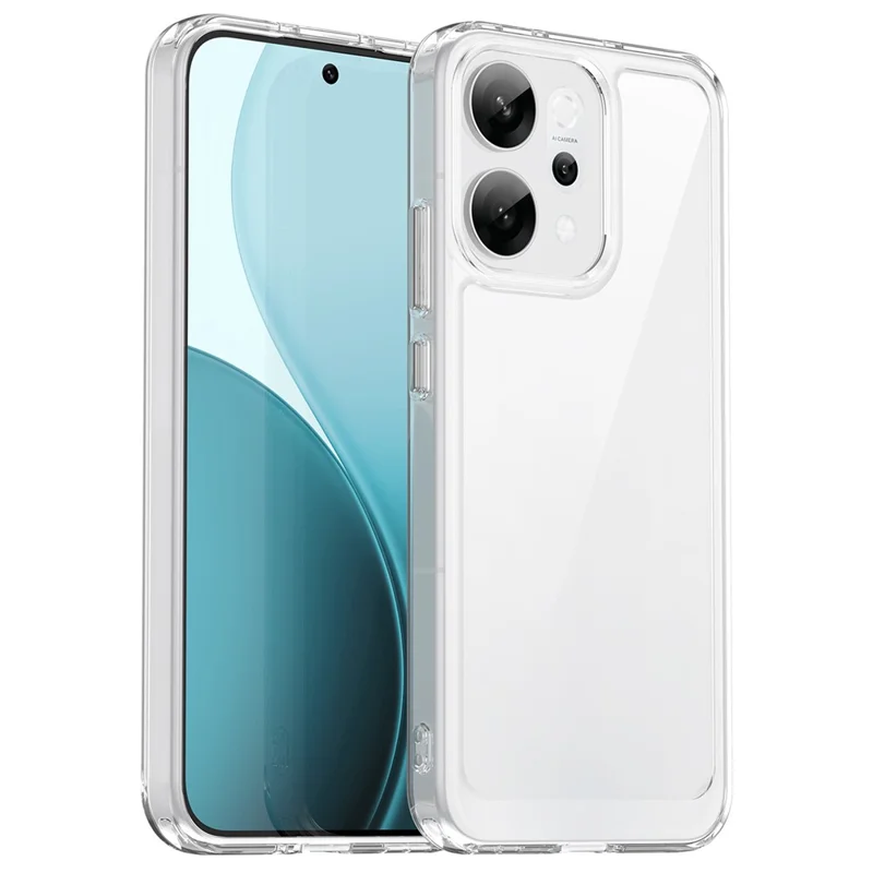 For Oppo Reno14 5G (Global) Case TPU + Acrylic Protective Clear Phone Cover - Transparent