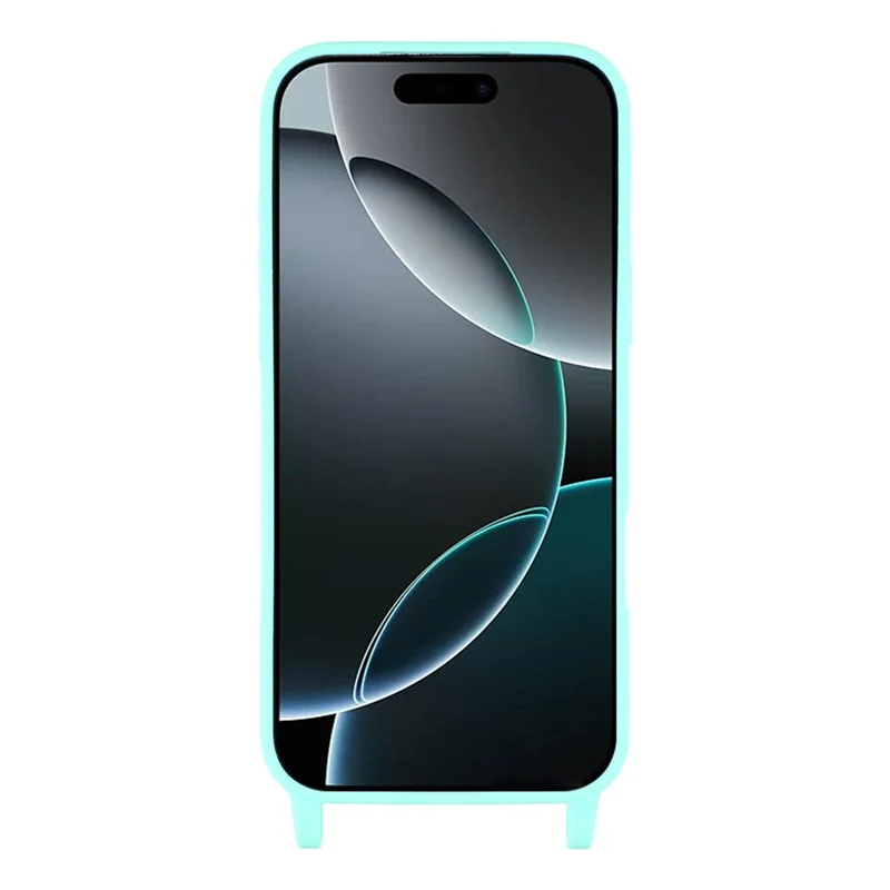 For iPhone 17 Pro Max Case Soft TPU Protective Phone Cover with Lanyard Holes - Mint Green