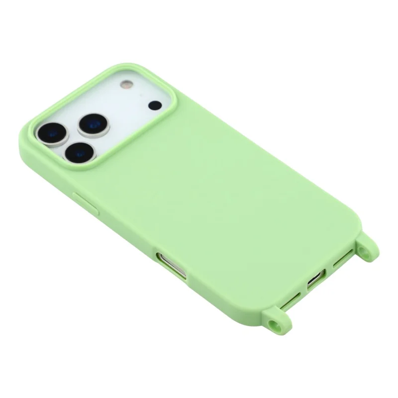Funda para iPhone 17 Pro de TPU Suave con Agujeros para Cordón - Verde