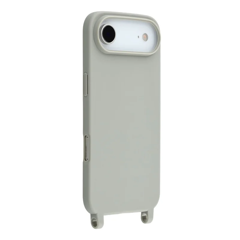 For iPhone Air Case Soft TPU Protective Phone Cover with Lanyard Holes - Grey