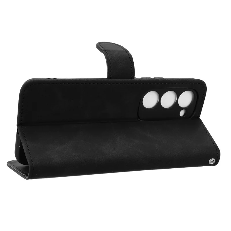 Pour TECNO Spark 40 Pro+ 4G Étui en cuir Peau Sensation Anti-chute Portefeuille Flip Housse de téléphone - Noir