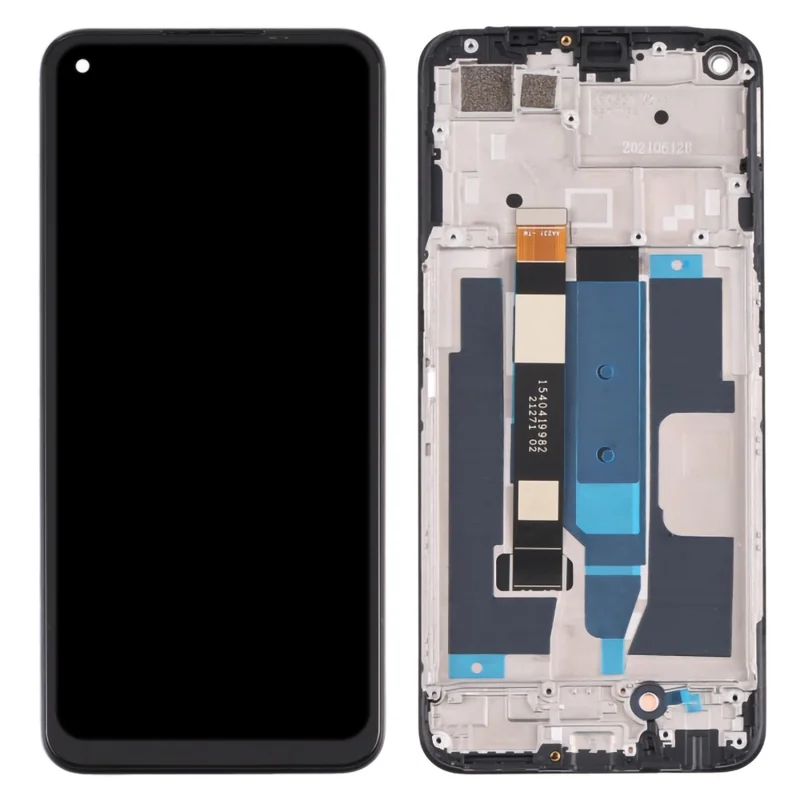 For Realme 8 5G RMX324 Grade C LCD Screen and Digitizer Assembly + Frame (Without Logo)