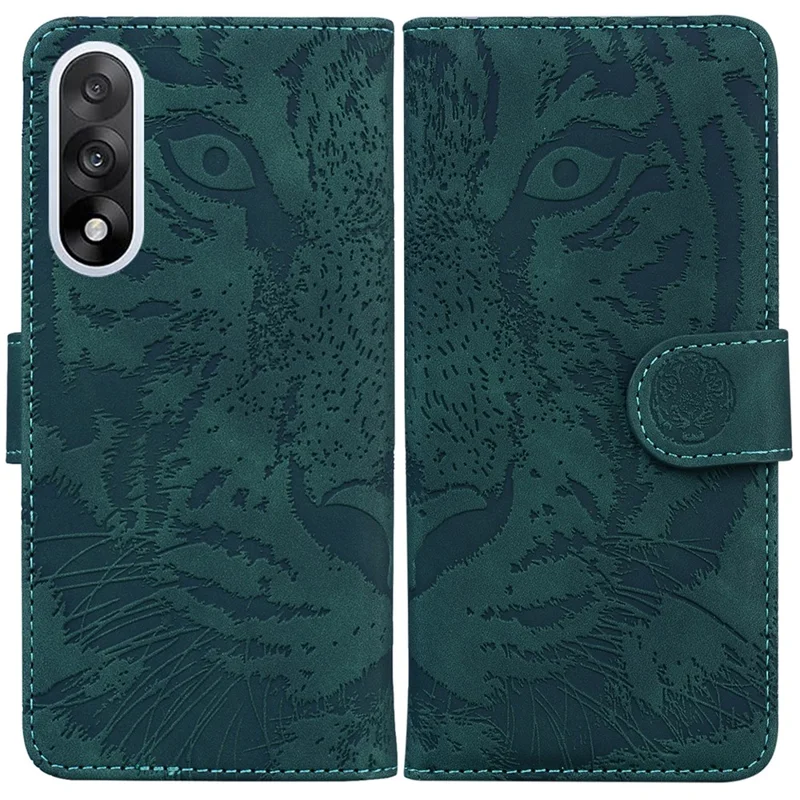 Für OnePlus Nord 5 5G Hülle Tiermotiv Leder Geldbörse Handyhülle - Grün