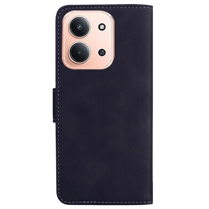 Per Xiaomi Redmi 15C 4G (173mm) Custodia Colore Solido Portafoglio in Pelle Custodia per Telefono - Nero