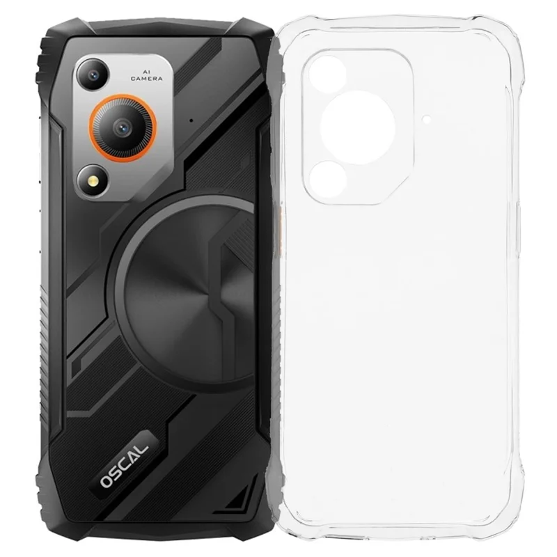 For Oscal Marine 1 Case Soft TPU Drop Protection Phone Cover - Transparent