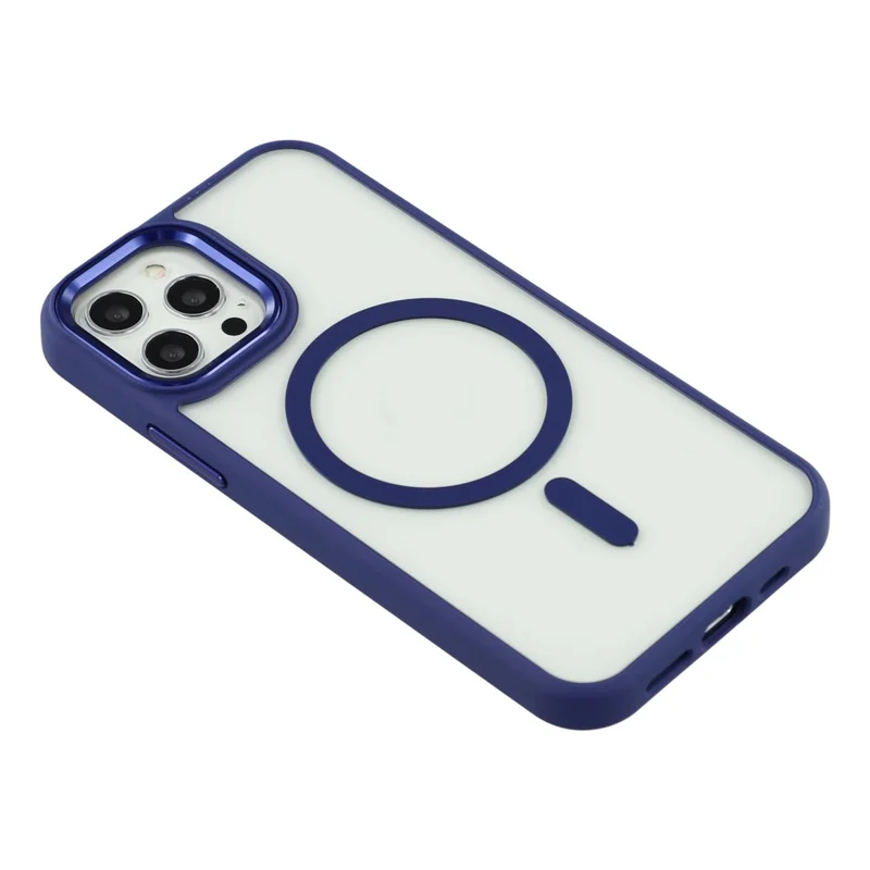 Étui pour iPhone 12 Pro Max Compatible avec MagSafe Antichoc TPU + PC - Bleu Saphir