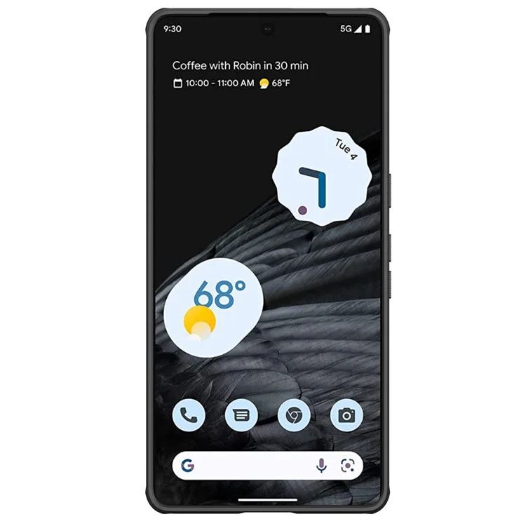 NILLKIN Super Frosted Shield Pro Phone Cover for Google Pixel 7 Pro 5G, Matte Finish PC+TPU Drop-proof Cell Phone Cover - Black