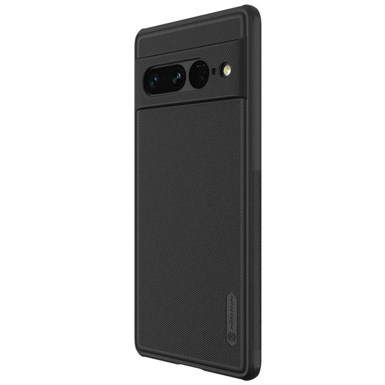 Nillkin Super Frosted Shield Pro Phone Cover Für Google Pixel 7 Pro 5G, Matte Finish PC+TPU Drop-soach-mobiltelefonabdeckung - Schwarz