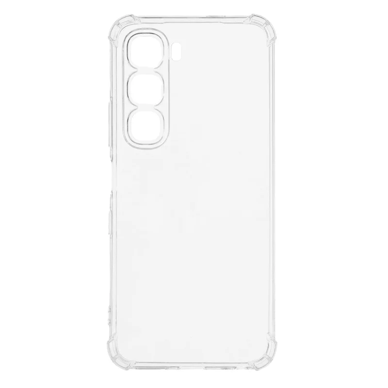 Per Infinix Hot 60i 4G / 60 5G Custodia Rinforzo agli angoli Anti-caduta Cover telefonica TPU trasparente