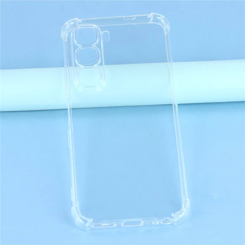 Per Infinix Hot 60i 4G / 60 5G Custodia Rinforzo agli angoli Anti-caduta Cover telefonica TPU trasparente