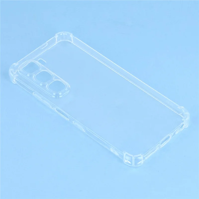 Per Infinix Hot 60i 4G / 60 5G Custodia Rinforzo agli angoli Anti-caduta Cover telefonica TPU trasparente