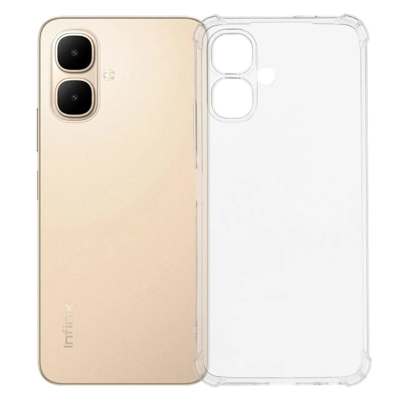 For Infinix Smart 10 Case Reinforced Four Corner Anti-Drop Clear TPU Phone Cover