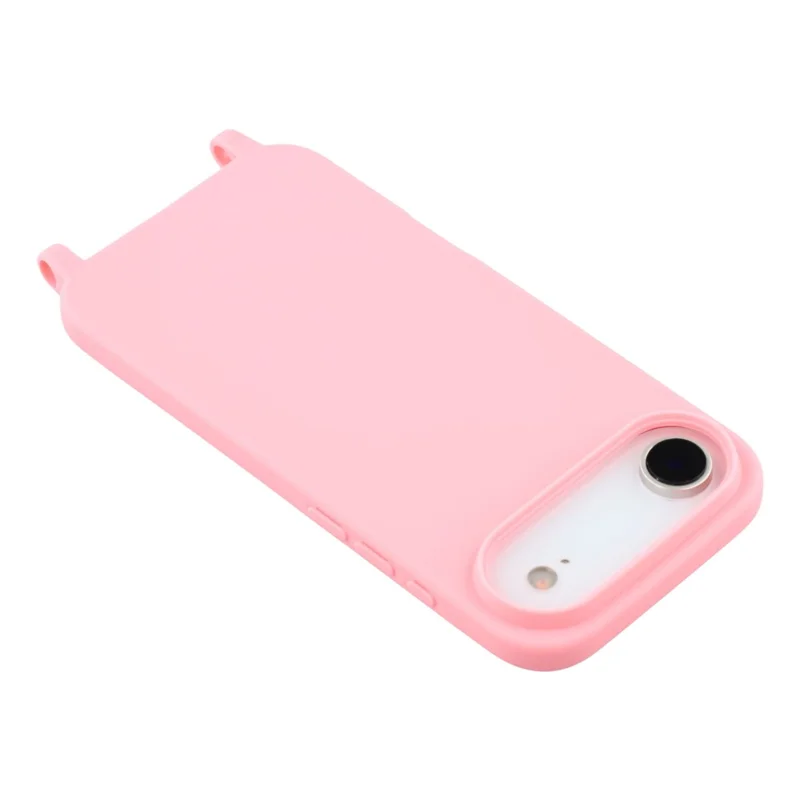 Étui d'air pour iPhone 17 en TPU Souple, Antichoc, avec Lanière Ajustable - Rose