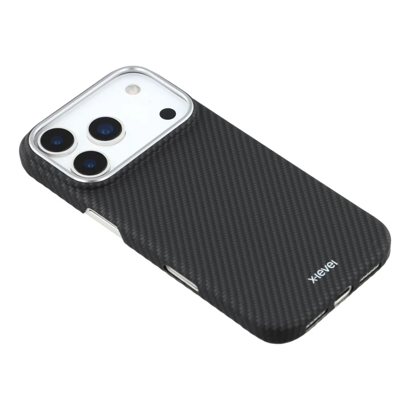 X-LEVEL Für iPhone 17 Pro Max Hülle mit Karbonfaser-Textur Hartes PC Telefon Cover Stoßfest