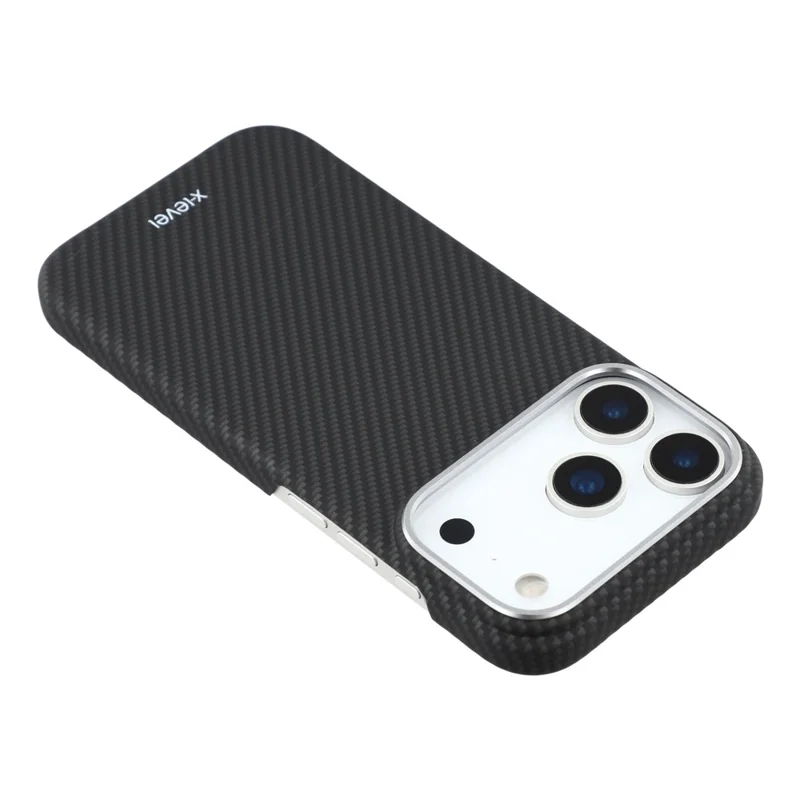 X-LEVEL Für iPhone 17 Pro Max Hülle mit Karbonfaser-Textur Hartes PC Telefon Cover Stoßfest