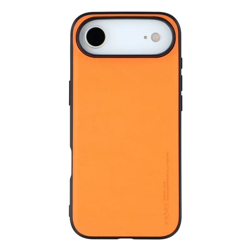 X-LEVEL Bojue-3 Series Чехол для iPhone 17 Air из кожи с поликарбонатом и TPU - Оранжевый