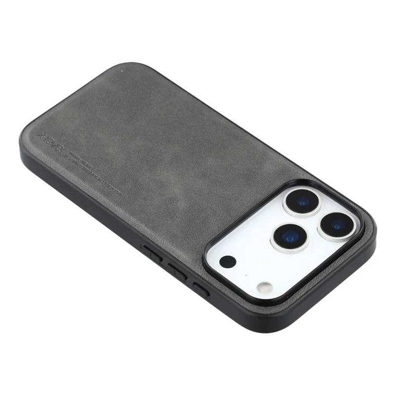 X-LEVEL Bojue-3 Série Capa de Couro para iPhone 17 Pro Max PC + TPU Capa Traseira para Celular - Cinza