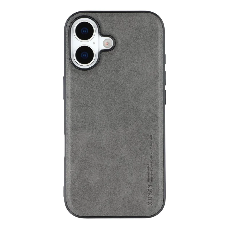 X-LEVEL Bojue-3 Serie Funda de Cuero para iPhone 17 con Carcasa Rígida PC+TPU - Gris