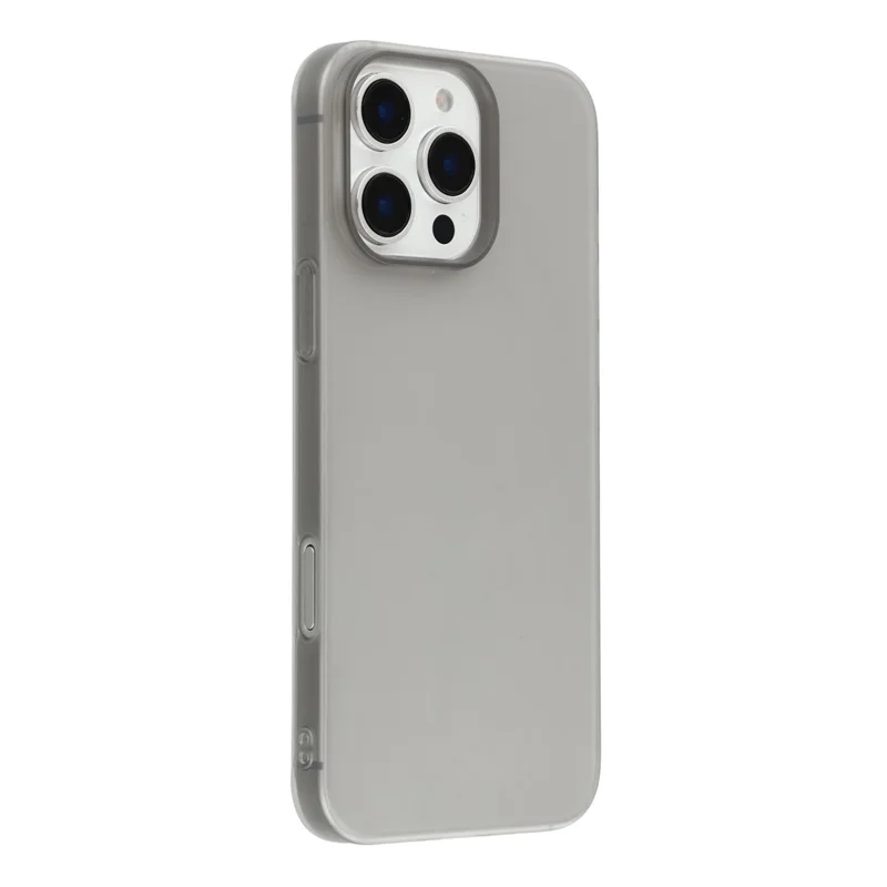 Funda X-LEVEL para iPhone 16 Pro Resistente a Rayones, Carcasa Trasera Delgada de PC - Negro Transparente